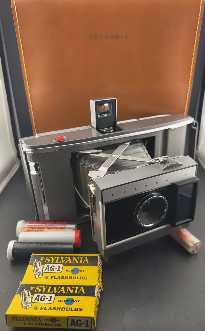 Vintage Polaroid J66 Camera Set - Pristine Bundle with Case & Accessories